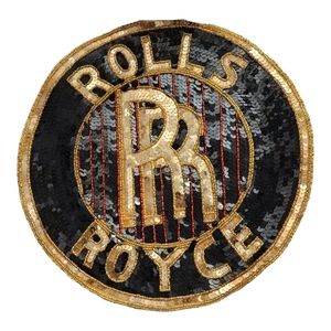 Large Sequin Rolls Royce Patch